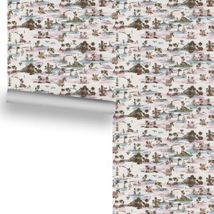 Polynesian Paradox Paradise (Muted Color) Removable Wallpaper