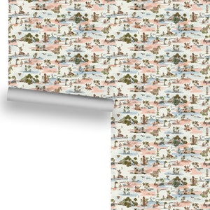 Polynesian Paradox Paradise (Color Variation Linework) Removable Wallpaper