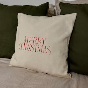 Hand painted - 100% cotton cover, Christmas cushion covers, cushion covers 40 x 40 cm, cushion covers for Christmas, decorative cushion covers