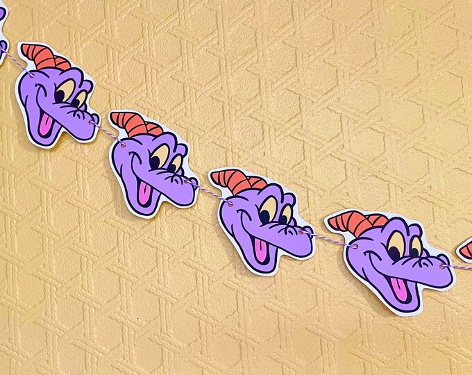 Figment Epcot Book Page Banner Decoration Disney World Birthday Party