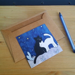Mapa ilustrado - "Meli - Melo - Under the Stars" - Formato cuadrado imagen 4