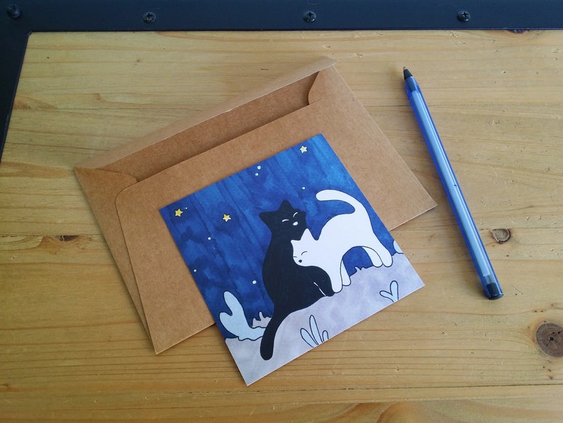 Mapa ilustrado - "Meli - Melo - Under the Stars" - Formato cuadrado imagen 4