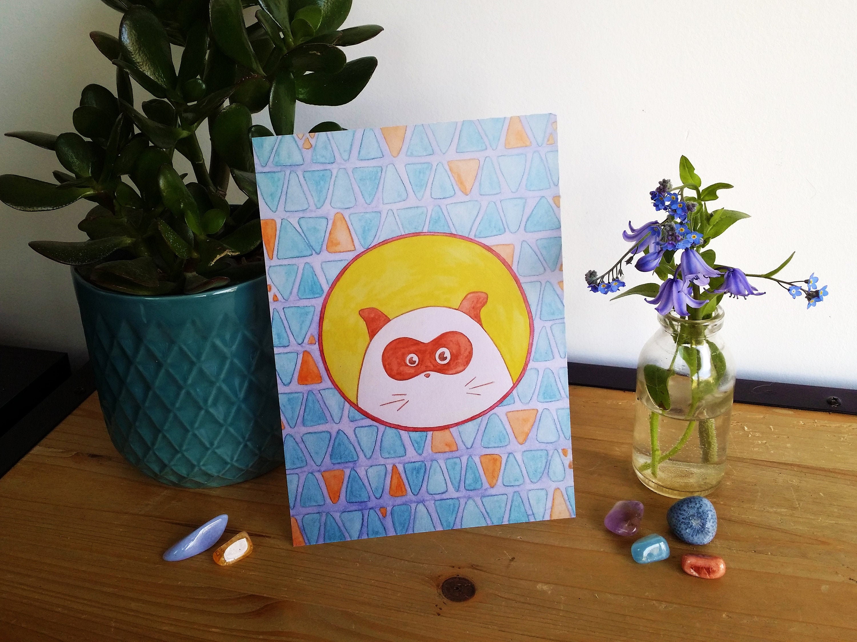 Grande Carte Illustrée - Coton A5