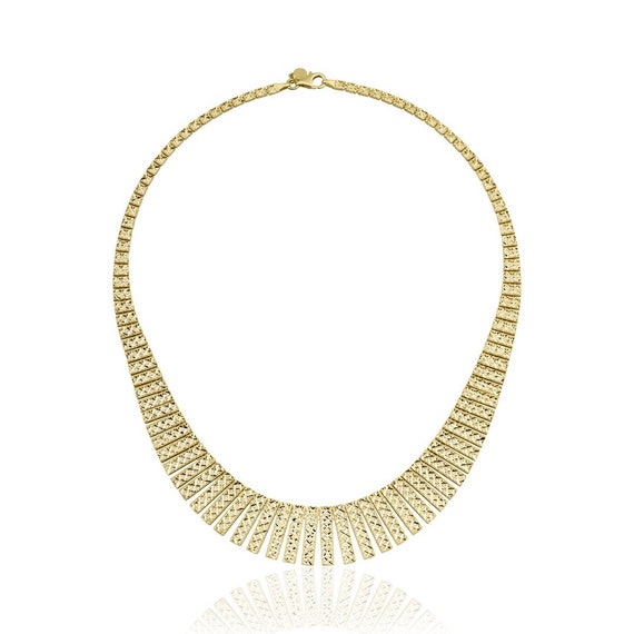 Gold Mesh Necklace 14K Yellow Gold