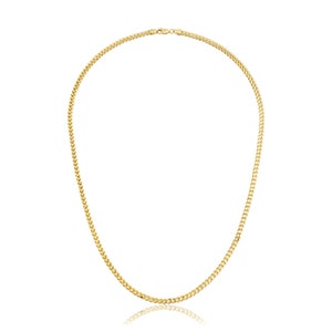 3,3mm Franco Kette Halskette Solid 14k Echt Gelbgold Franco Box Kette Halskette