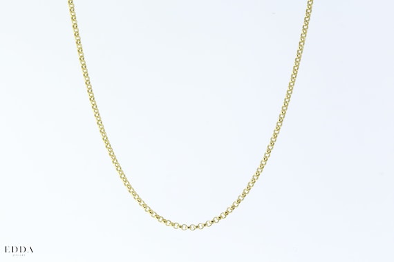Collana catena rolò dorata | Gioielli