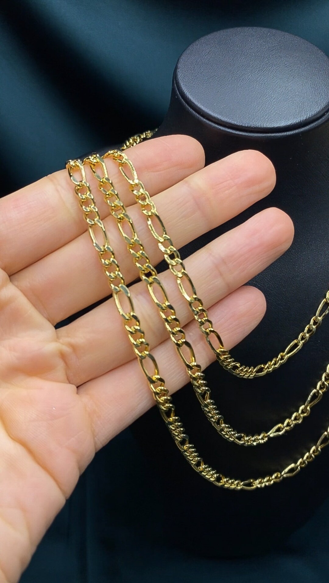 14KT MILROS ゴールドネックレス　フィガロチェーン　51cm　12g 14KT MILROS ゴールドネックレス フィガロチェーン 51cm 12g