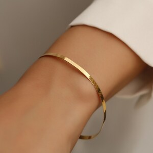 3.5mm Herringbone Bracelet Solid 14k Yellow Gold High Polished Herringbone Chain Bracelet, Gold Unisex Bracelet
