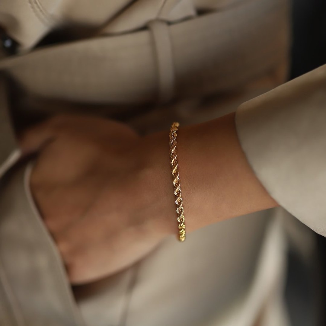 【関税＆送料込み】Saint Laurent Rope-Chain Bracelet In Met ROPE-CHAIN BRACELET IN METAL | Saint Laurent | YSL MC