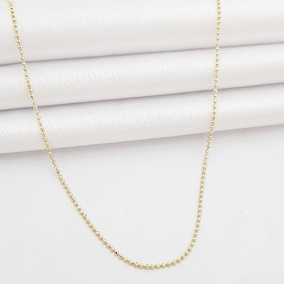 White gold diamond shop cut ball chain