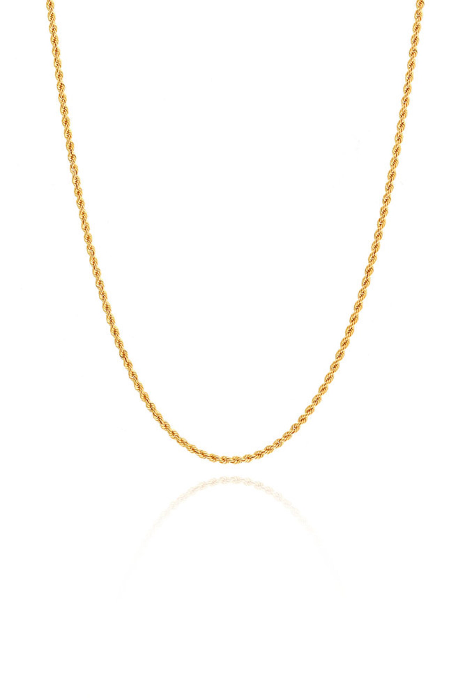 Gold Rope Chain 14k Real Gold Rope Chain Necklace 2.2mm 2.8mm - Etsy