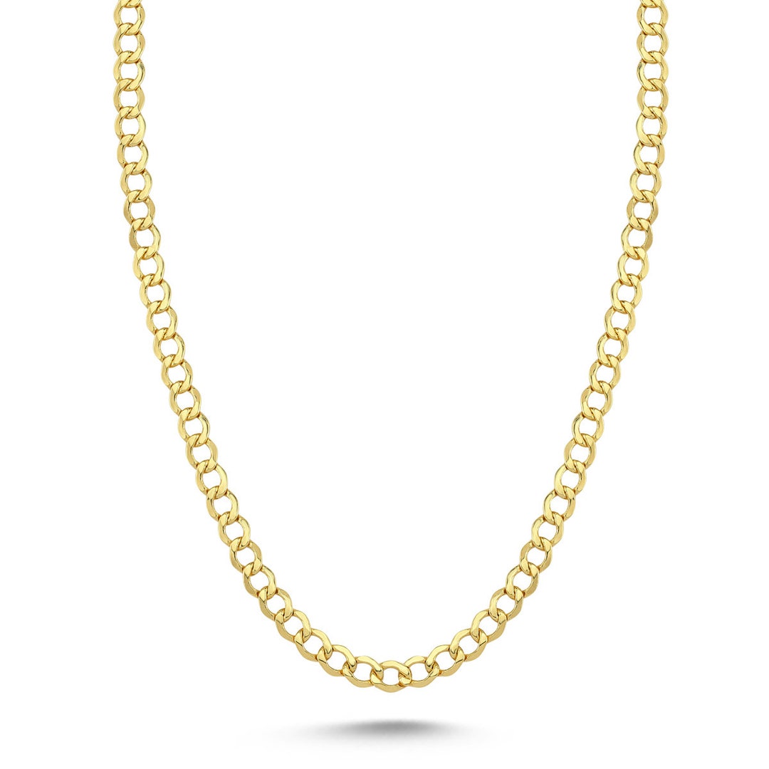 2.5 mm 3.3 mm 4 mm マイアミ キューバン リンク チェーン ソリッド