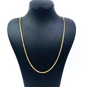 2mm Round Snake Chain Necklace 14k Solid Yellow Gold Round Snake Chain Fine Jewelry Unisex Necklace, Womens Mens Gold Chain
