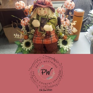 Mrs. Scarecrow Rustic Centerpiece
