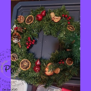 Dried Fruit Holiday Wreath
