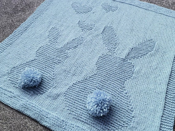 Rabbit baby blanket knitting pattern hotsell