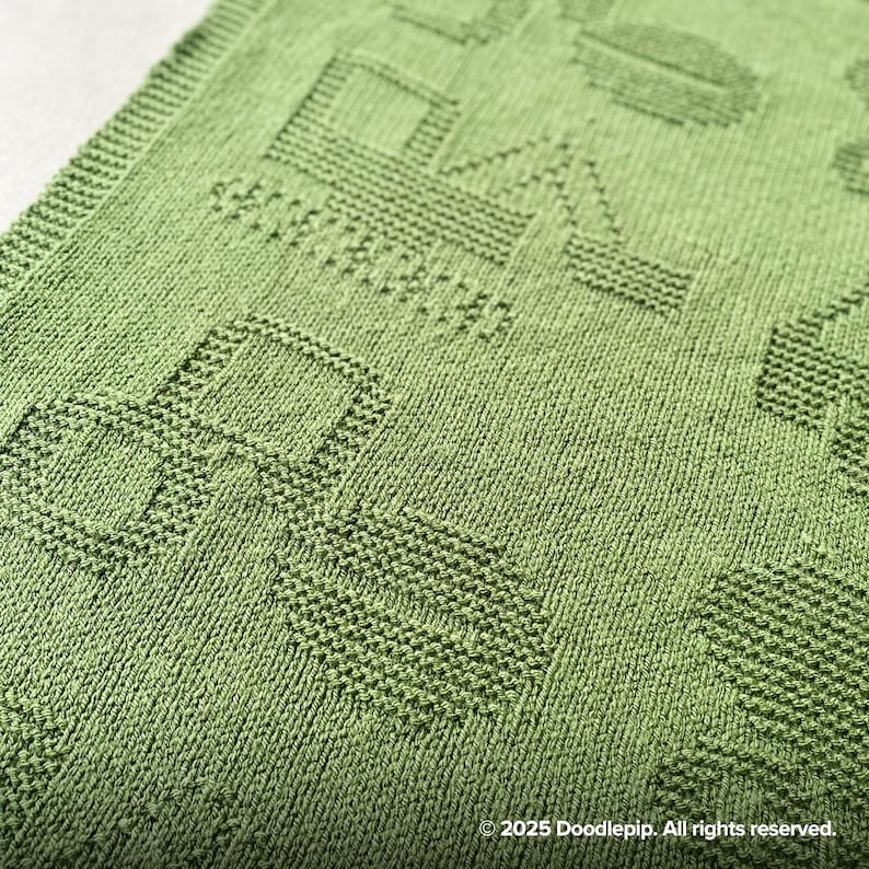 Trucks and Diggers Knit Blanket Pattern – (PDF Download) - Etsy