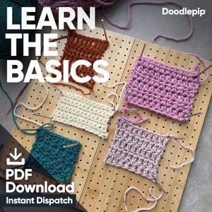 Learn to Crochet PDF | Beginner Crochet Guide | Printable Stitch Reference | How to Crochet Step-by-Step
