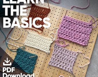 Beginner Crochet Guide PDF: Step-by-Step Stitch Instructions (Digital Download)
