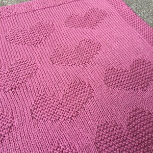 Multi Size - Easy Love Heart Baby Blanket - Paper Pattern - Written ...