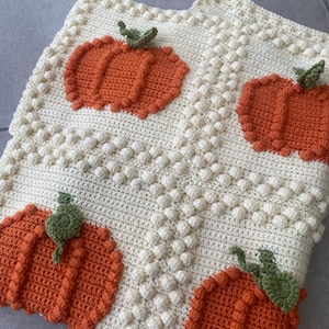 Pumpkin Print Pattern Blanket