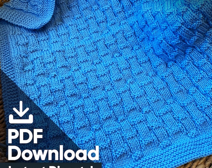 Alia Baby Blanket Knitting Pattern PDF ENGLISH - Etsy Denmark