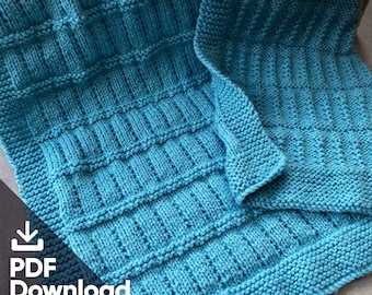 Rib Stitch How To Make A Baby Blanket Knitting Border Ribbed Baby