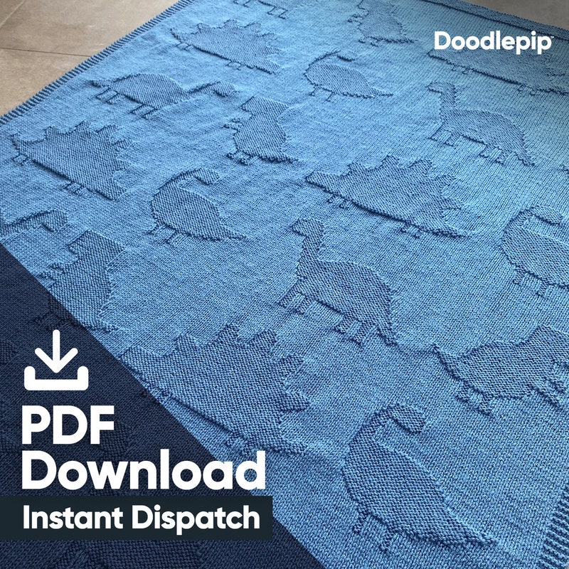 Dragon Knit Blanket Pattern - Etsy