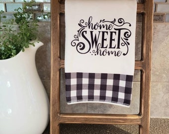 Reclaimed Barnwood Kitchen Towel Ladder: Rustic Farmhouse Decor
