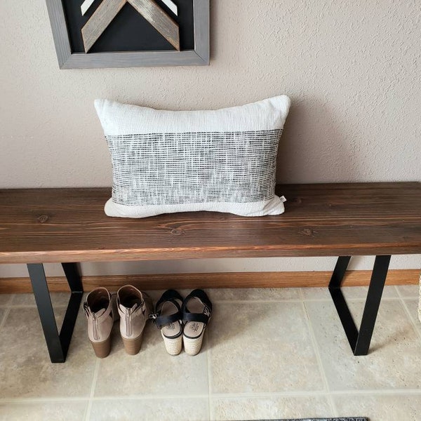 Handmade Entryway Bench, Rustic Country Farmhouse,Reclaimed Wood,Real Distressed Wood, Country Chic Bench, Modern Farmhouse Dining Bench