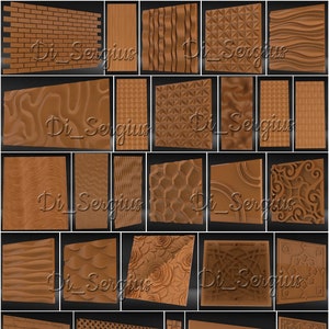27PCS Wall Panels Parametric panel interior 3D STL models CNC router cnc machine milling  Art Pattern Set Aspire Artcam 3D Printer Engraver
