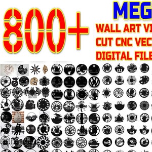 Pode incluir: Uma coleção de mais de 800 designs vetoriais para arte de parede de discos de vinil, relógios de parede e projetos de corte a laser. Os designs incluem uma variedade de temas, como animais, plantas e padrões abstratos. Os designs estão disponíveis nos formatos PDF, EPS, DXF, DWG, SVG, AI e CDR.