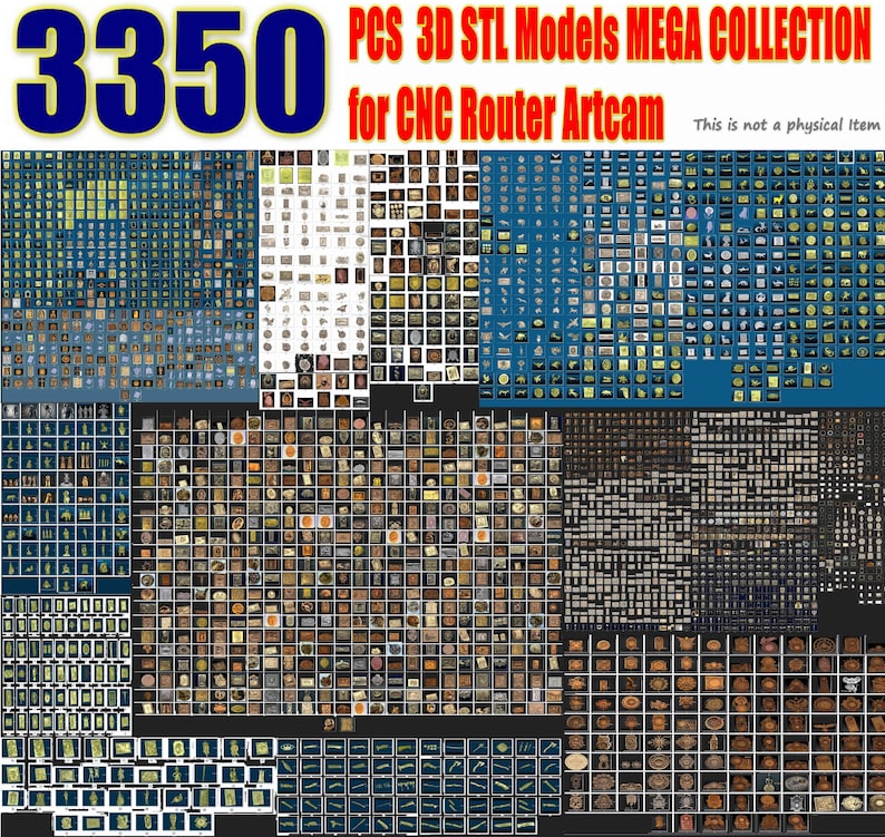 3350+ 3D Models STL Files MEGA Set for CNC Router Artcam - Etsy Australia