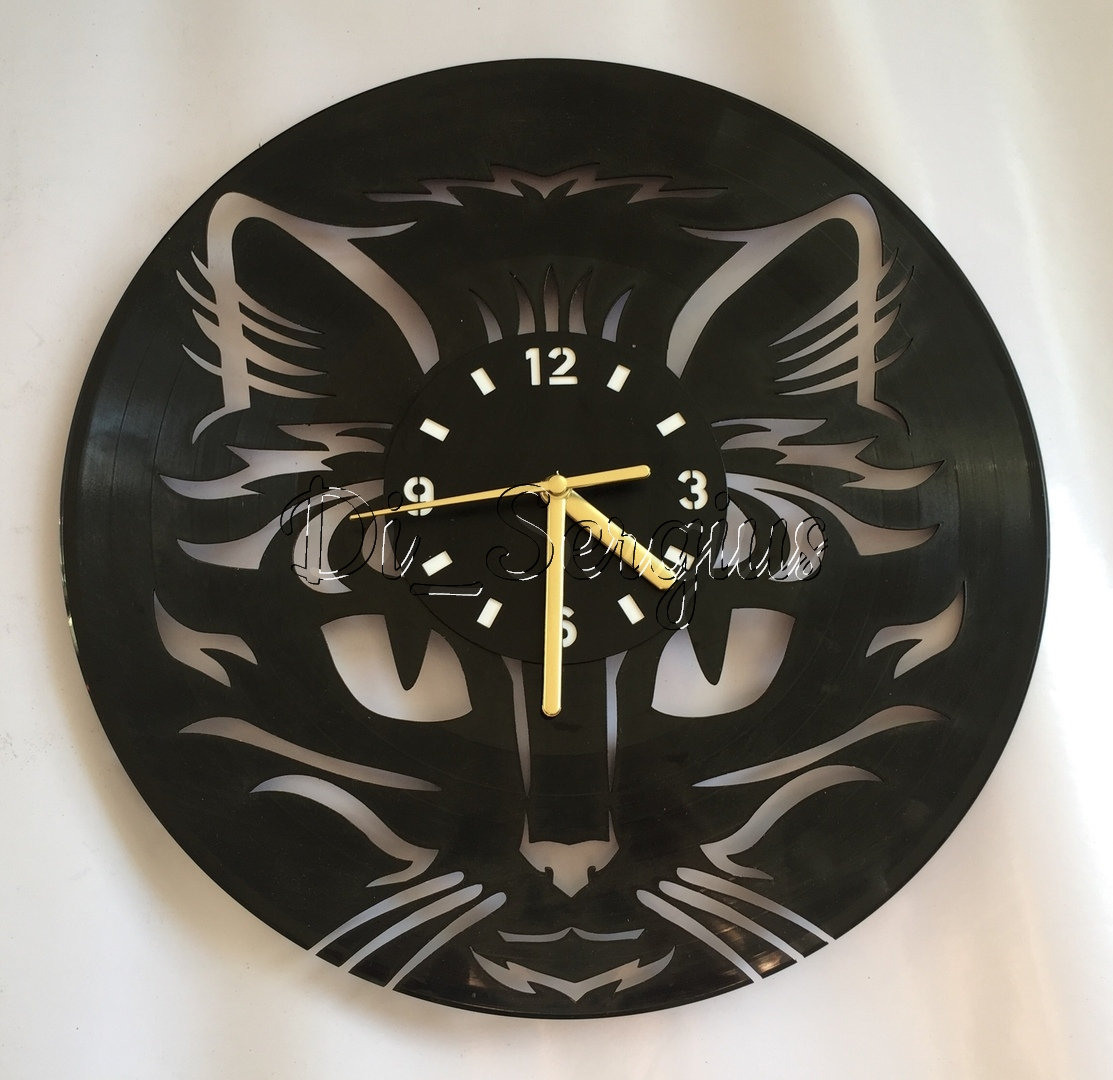 92 Projects Wall Art Vinyl Record Wall Clock Laser Cut Etsy España