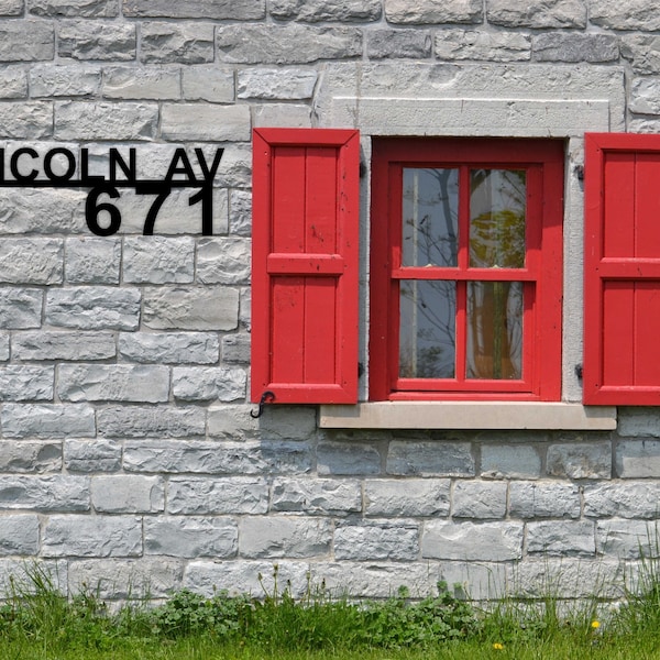 Address Sign Dxf Etsy