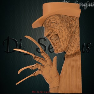 Freddy Kruger, Mask, 3D STL MODEL, Film, Knife, STL file, stl, 3d cnc, files, 3d digital cnc, router, 3d stl file, carving machine, Artcam