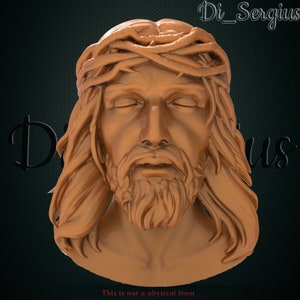 Model 3D STL, Jezus i Krzyż Modlitwa Pano Relief dla CNC Router Aspire Artcam Carving Natychmiastowe pobieranie produktu cyfrowego Drukarka 3D Grawer