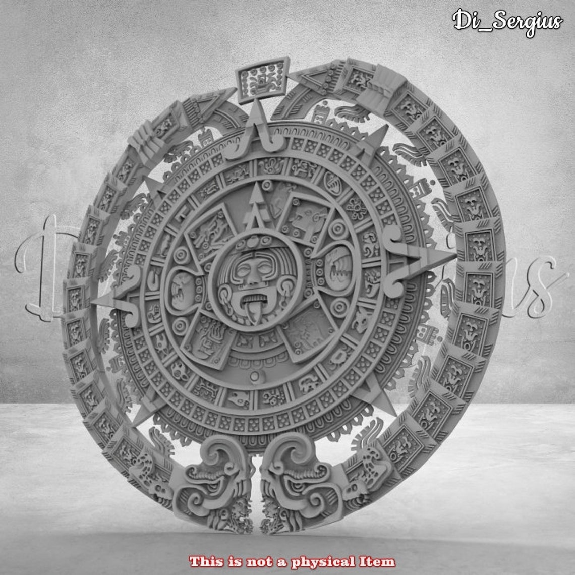 Aztec Calendar Maya Inca 3D STL Model for Cnc CNC Router Etsy