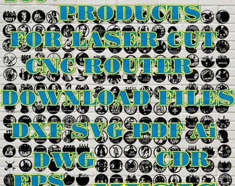 160+ Music Rock Vinyl Record Laser Cut Files (cnc, dxf, svg, pdf) (Digital Download)
