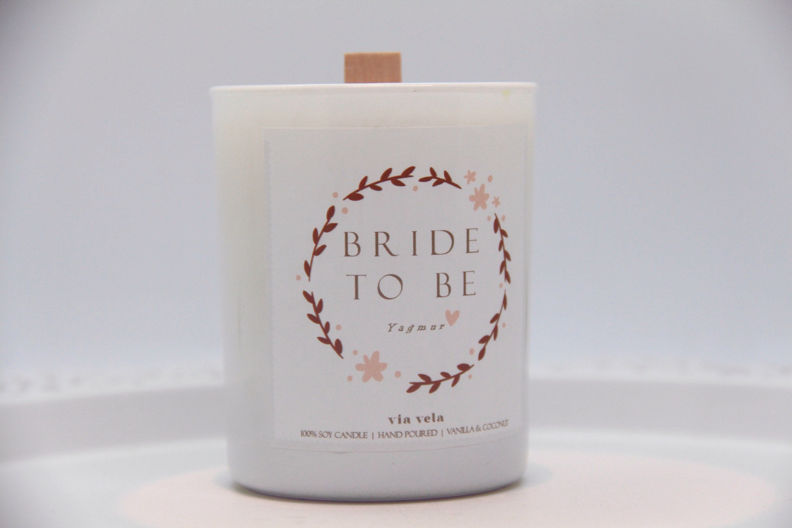 Personalised Bride Candle Bride to be candle Bachelorette Etsy