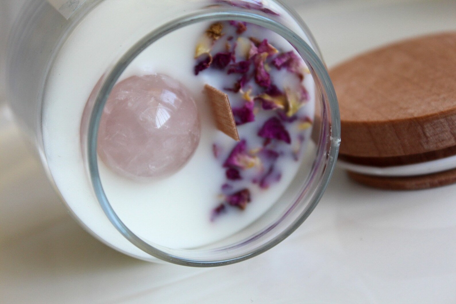 Lucky Charms Candle Jar / Soy Wax / Crystal infused / Etsy