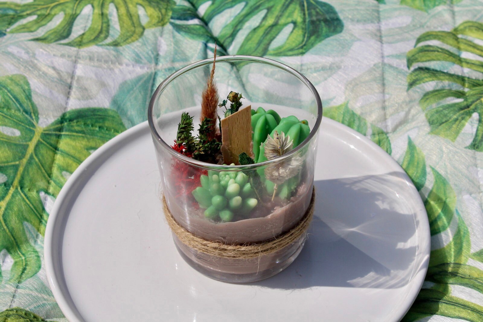 Terrarium Succulent Candle Garden Handmade Soy Candle Gifts Etsy