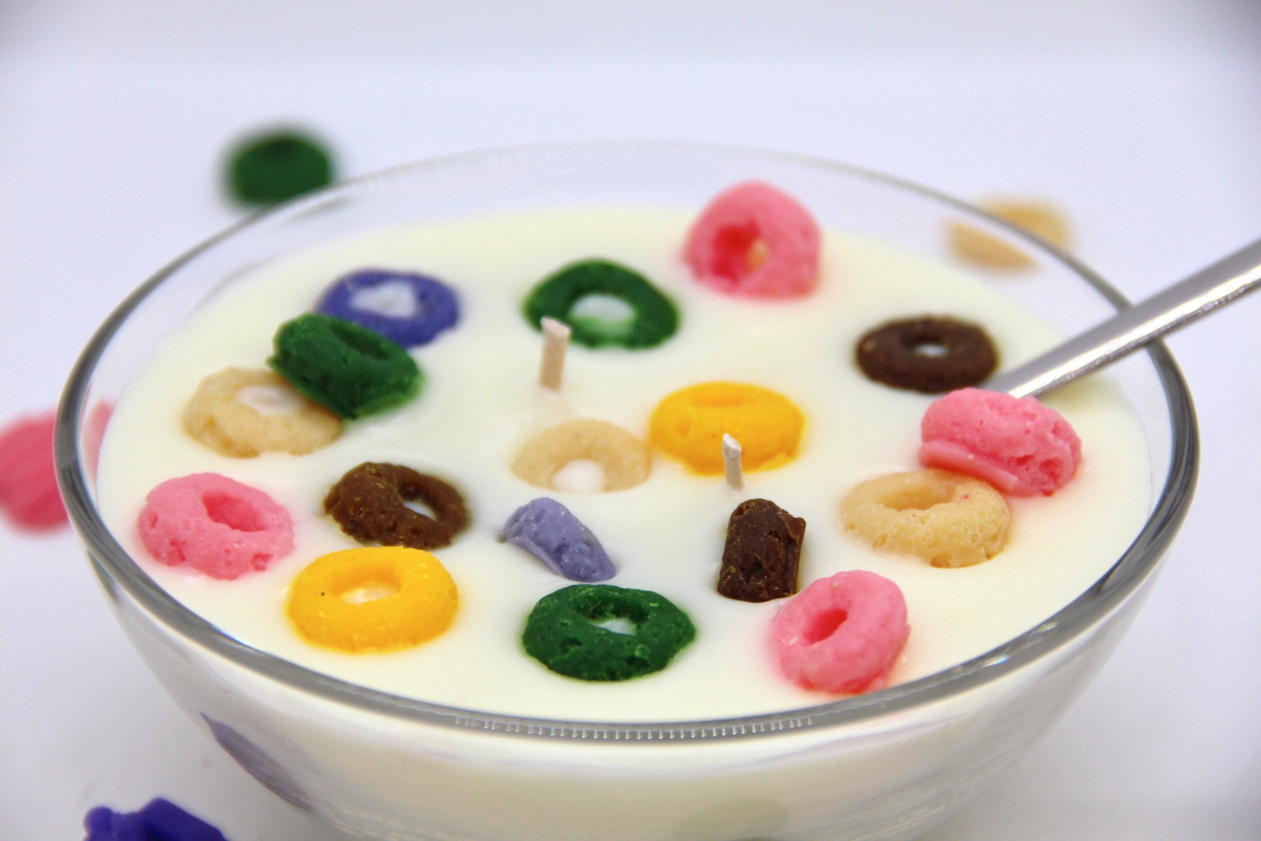 Cereal Bowl Candle Breakfast Lover Vaderdag cadeau Etsy