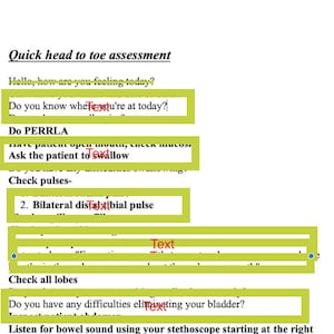Quick Head to Toe Assessment Guide