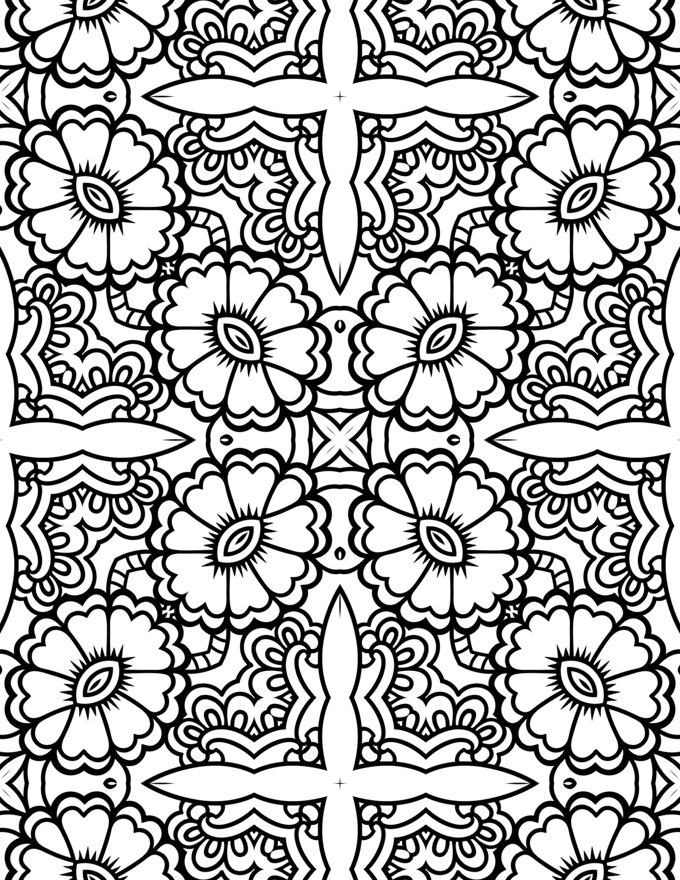 Coloring 5 pages printable coloring pages adult grayscale | Etsy