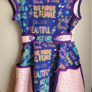Girl&#39;s 1950s Wrap Dress: Future is Female