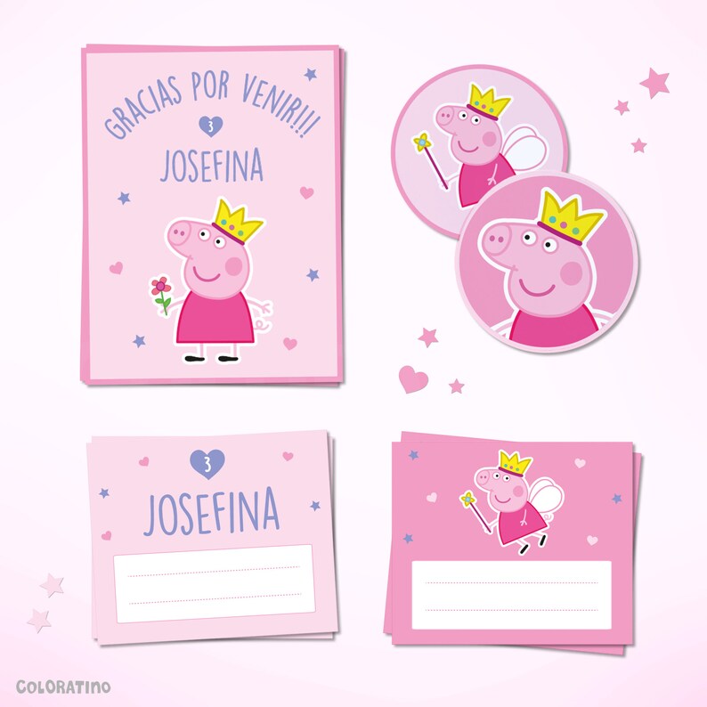 Peppa Pig Printable Kit - Etsy