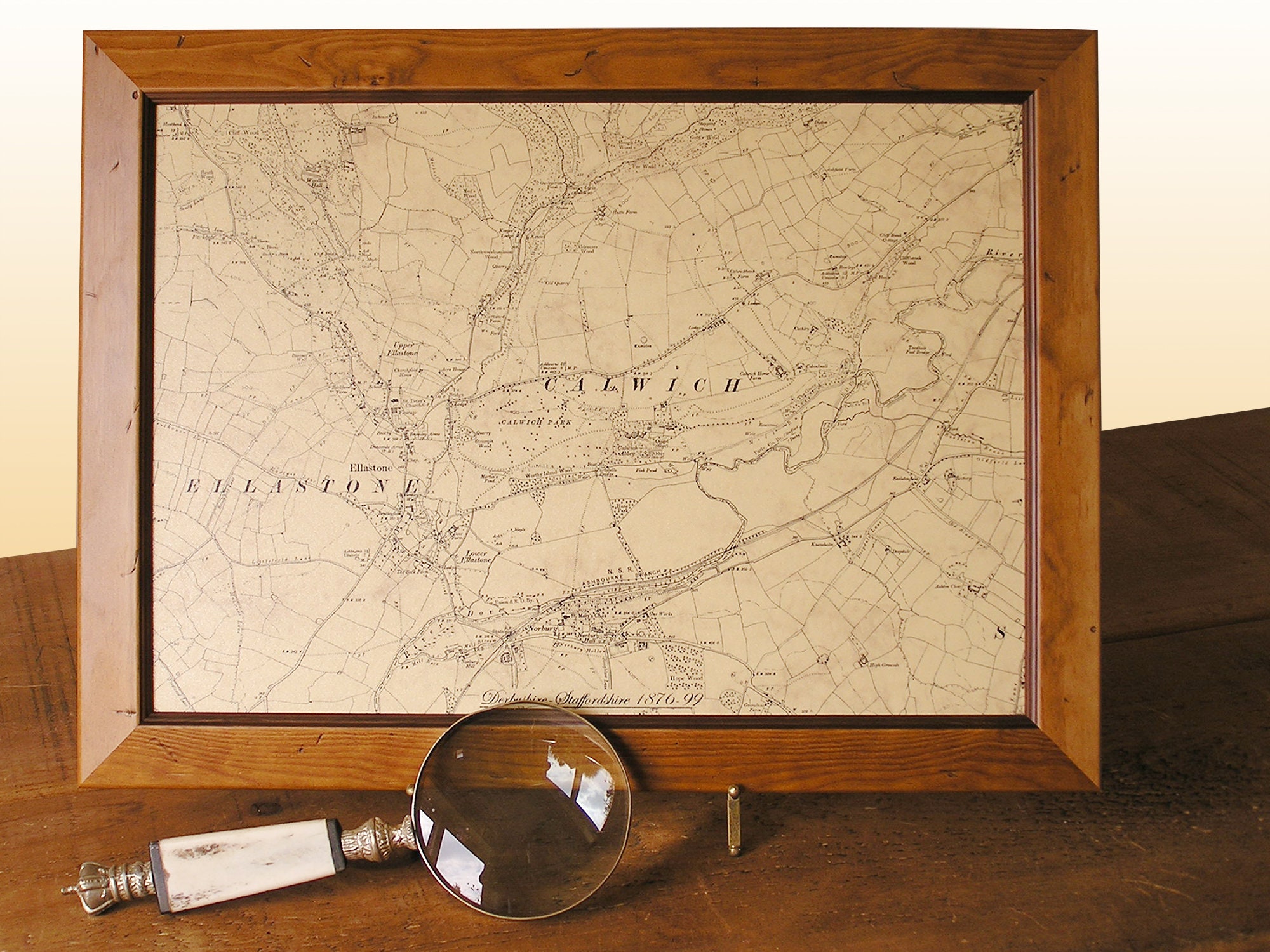 Local History Map Vintage Framed Ordnance Survey Map of your Etsy