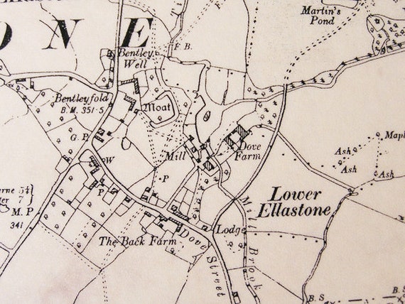 Ordnance Survey Historical Maps Beautiful Old Historical Map Large Framed Ordnance Survey Map | Etsy
