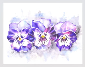 Custom Watercolor Flower Painting ~ Floral painting commission ~ Custom painting from photo ~ Personal water color painting gift Flower gift